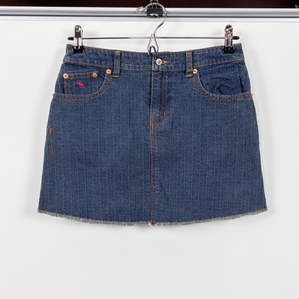Abercrombie & Fitch Blue Denim Mini Skirt
